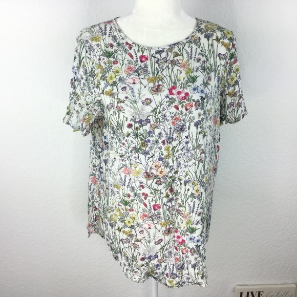 H&M Tops - H&M Floral Blouse Women Size 10